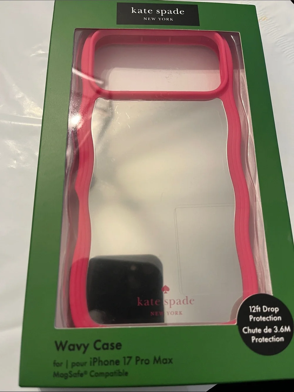 kate spade Pink Wavy Mirror iPhone 17 Pro Max Case